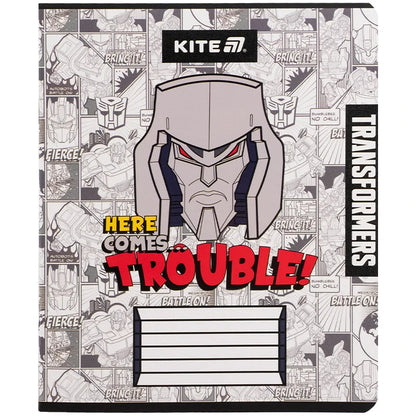 Зошит шкільний Kite Transformers, 12 аркушів, клітинка TF25-232