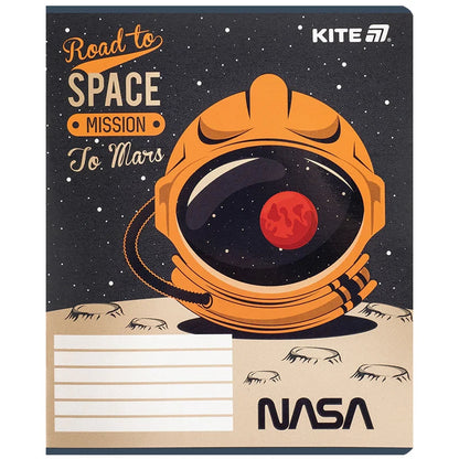 Зошит шкільний Kite NASA, 12 аркушів, клітинка NS25-232