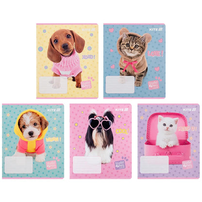 Зошит шкільний Kite Studio Pets, 12 аркушів, лінія SP25-234