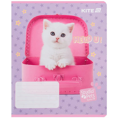Зошит шкільний Kite Studio Pets, 12 аркушів, лінія SP25-234