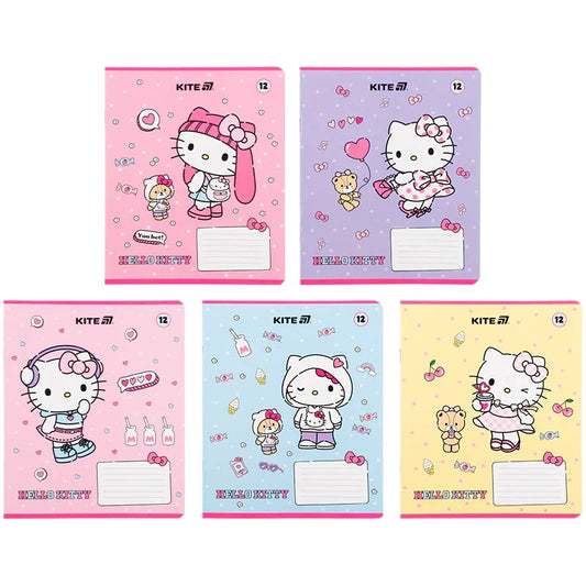 Зошит шкільний Kite Hello Kitty, 12 аркушів, клітинка HK25-232-1