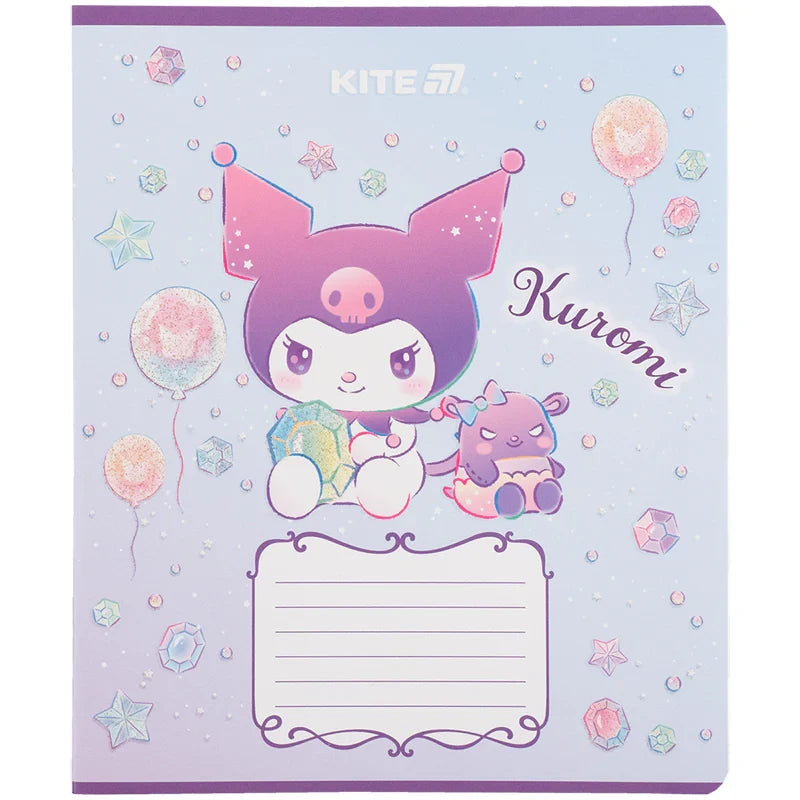 Зошит шкільний Kite Kuromi, 12 аркушів, клітинка HK25-232-3