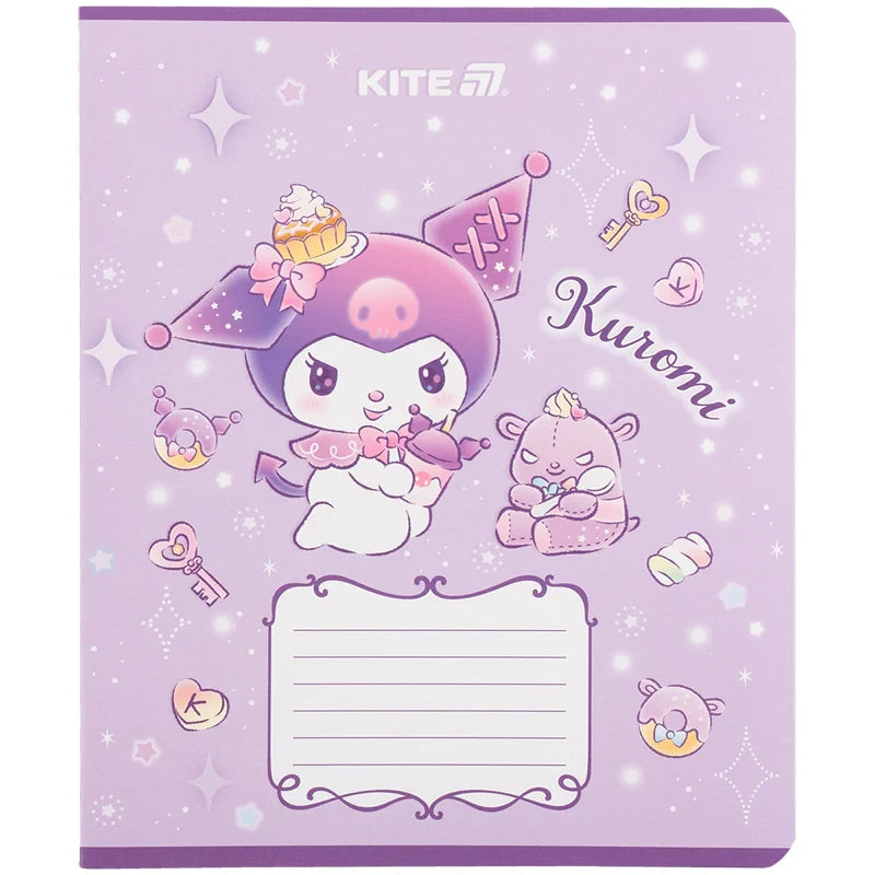 Зошит шкільний Kite Kuromi, 12 аркушів, клітинка HK25-232-3