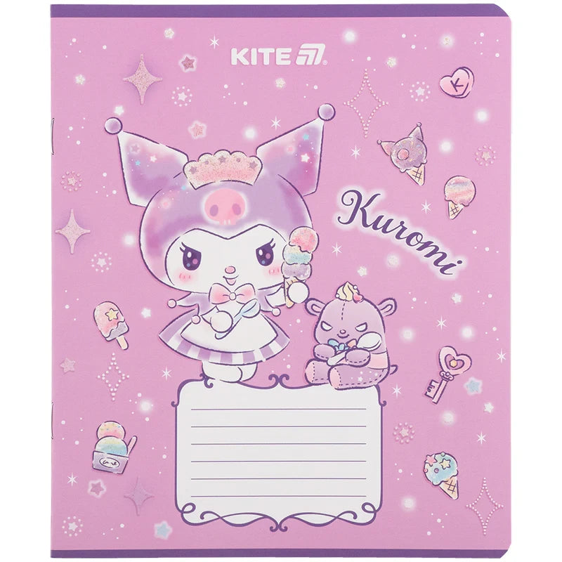 Зошит шкільний Kite Kuromi, 12 аркушів, клітинка HK25-232-3