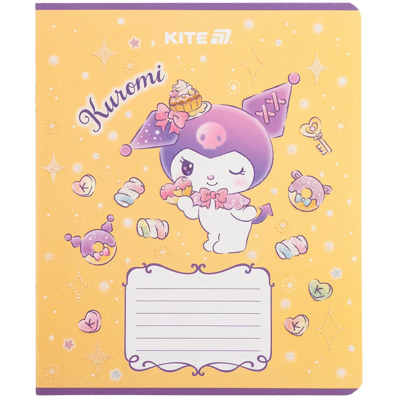 Зошит шкільний Kite Kuromi, 12 аркушів, клітинка HK25-232-3