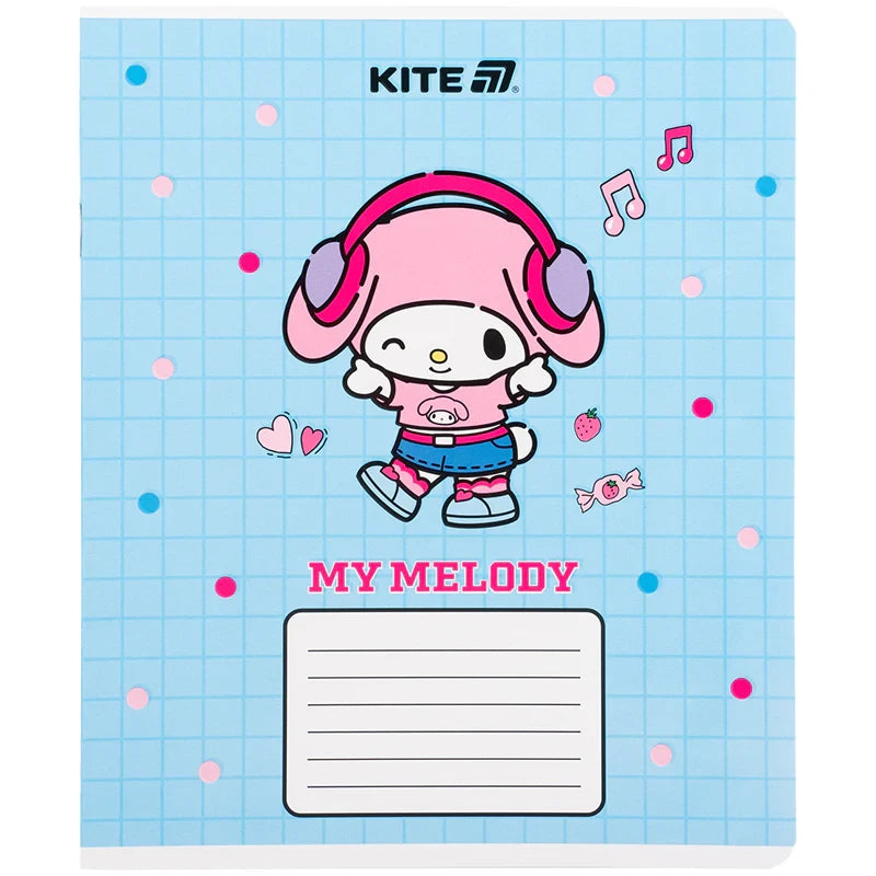 Зошит шкільний Kite Kuromi, 12 аркушів, клітинка HK25-232-4