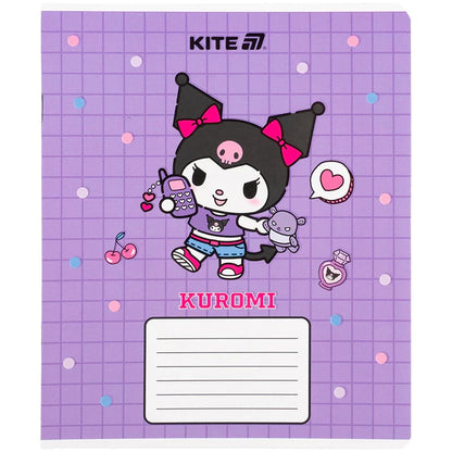 Зошит шкільний Kite Kuromi, 12 аркушів, клітинка HK25-232-4