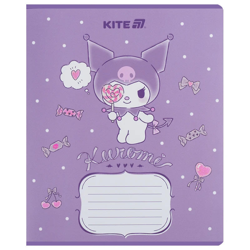 Зошит шкільний Kite Kuromi, 12 аркушів, Лінія HK25-234-2