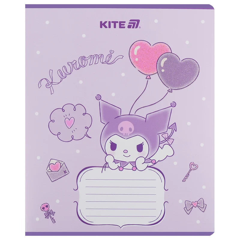 Зошит шкільний Kite Kuromi, 12 аркушів, Лінія HK25-234-2