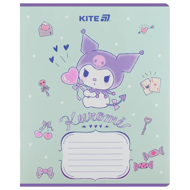 Зошит шкільний Kite Kuromi, 12 аркушів, Лінія HK25-234-2