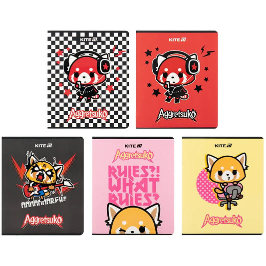 Зошит шкільний Kite Aggretsuko, 24 аркуші, клітинка AR25-238