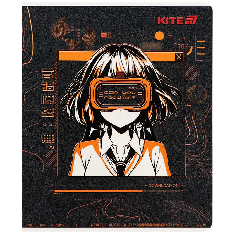 Зошит шкільний Kite Anime, 24 аркуші, клітинка K25-238-1