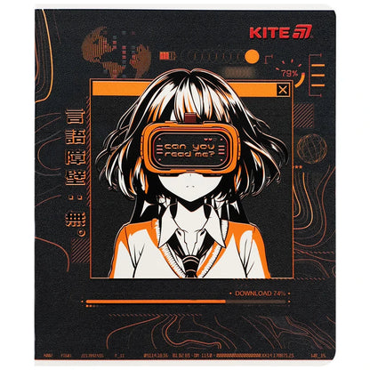 Зошит шкільний Kite Anime, 24 аркуші, клітинка K25-238-1