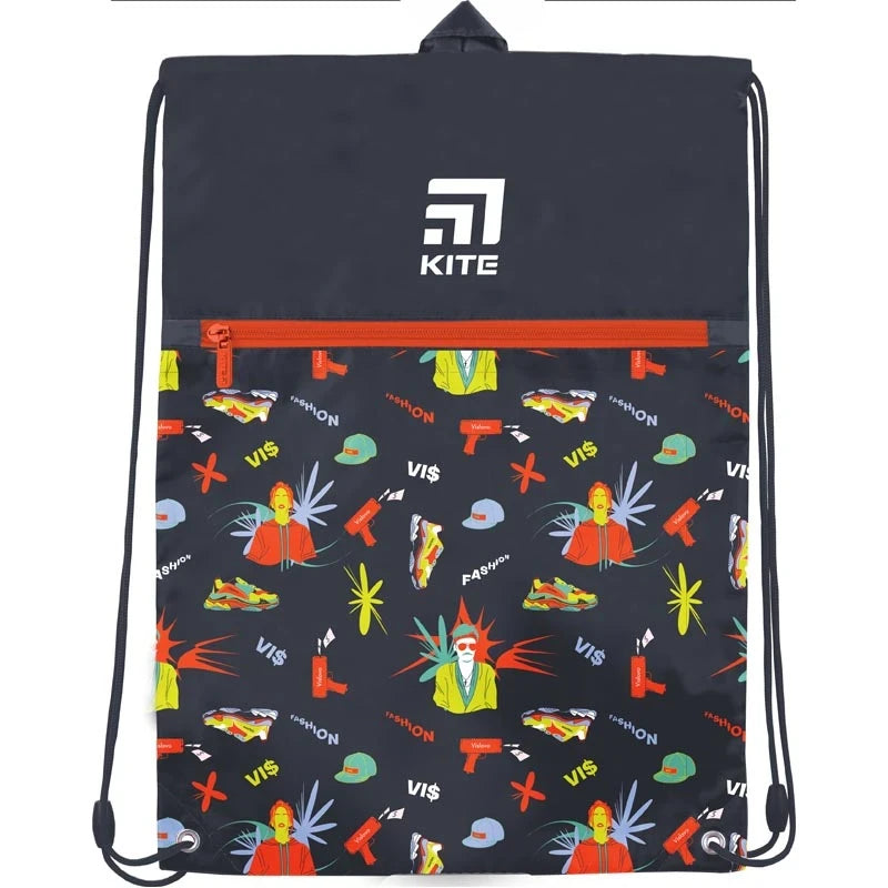 Сумка для взуття з кишенею Kite Education VIS Час і Скло vis19-601l-2