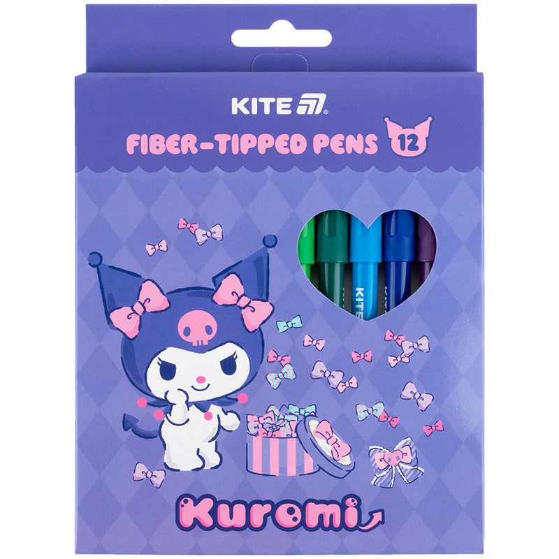 Набір фломастерів на водній основі Kitе Kuromi 12 шт HK25-447-2