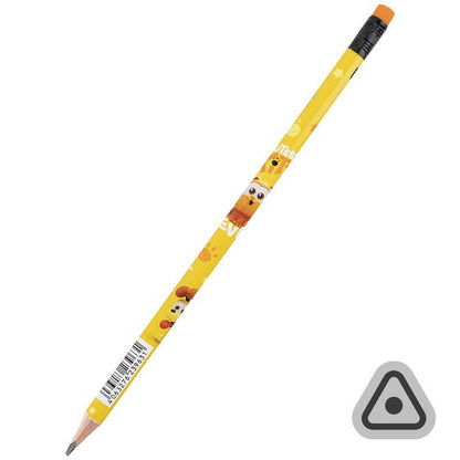 Олівець графітний з гумкою тригранний Kite Garfield gf25-046