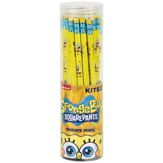 Олівець графітний з гумкою тригранний Kite SpongeBob SquarePants SB25-046