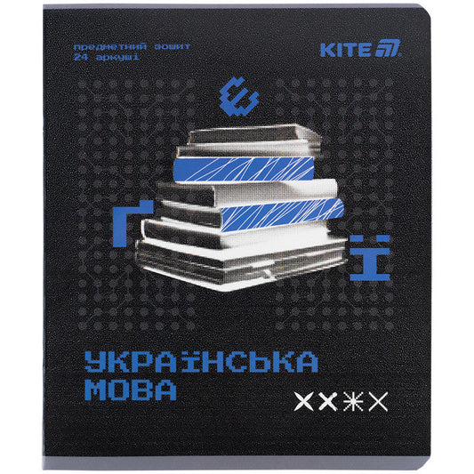 Зошит предметний Kite Techno, 24 аркуші, лінія, Українська мова K25-240-9