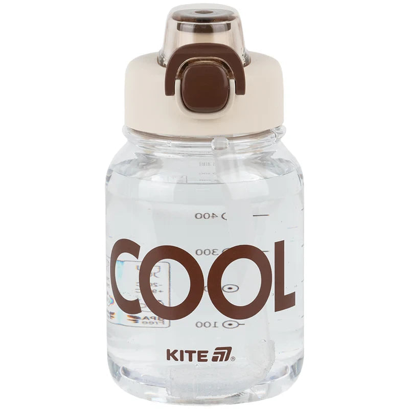 Пляшечка для води Kite K25-1217-1, 700 мл, біло-коричнева