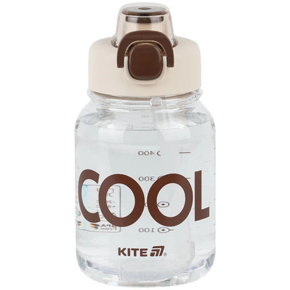 Пляшечка для води Kite K25-1217-1, 700 мл, біло-коричнева