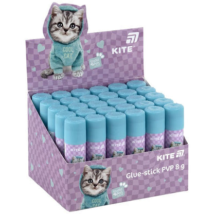 Клей-олівець з індикатором PVP Kite Studio Pets SP25-130, 8 г