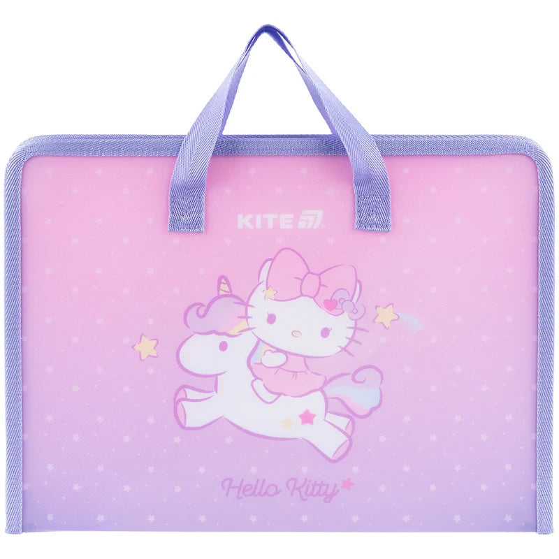 Папка-портфель на блискавці Kite Hello Kitty HK25-202-1, 1 відділення, A4