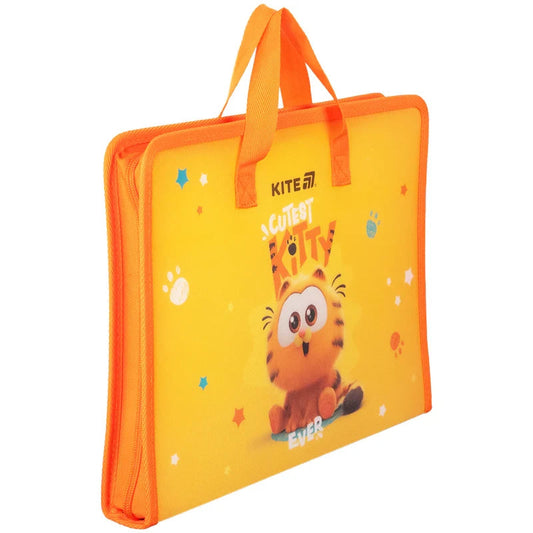 Папка-портфель на блискавці Kite Garfield GF25-202, 1 відділення, A4