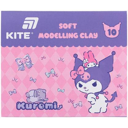 Пластилін восковий Kite Kuromi HK24-084, 10 кольорів, 200 г