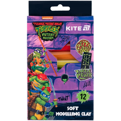 Пластилін восковий Kite Ninja Turtles NT25-086 12 кольорів, 200 г