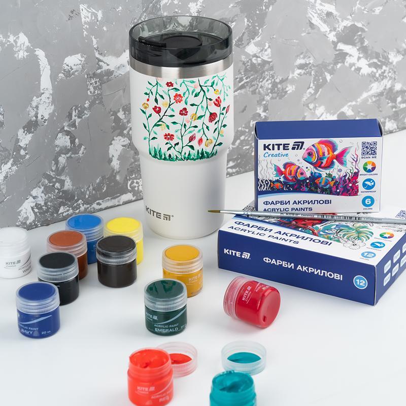 Фарби акрилові Kite Creative 12 кольорів 20 мл K-275