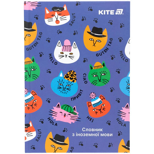 Словник для запису іноземних слів Kite Cats 60 аркушів K25-407-2