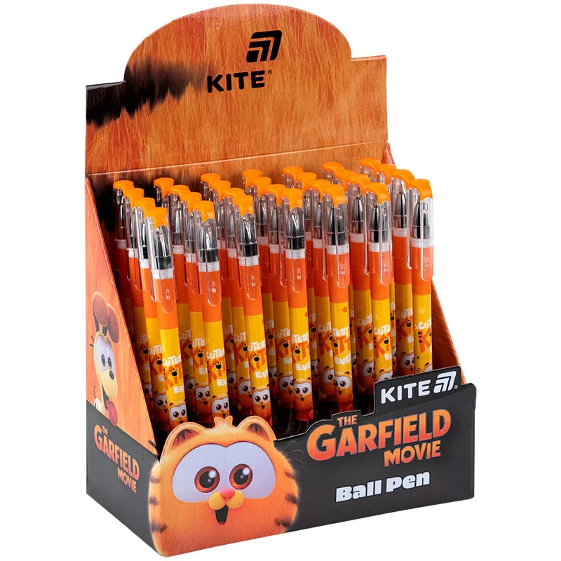 Ручка кулькова Kite Garfield синя GF25-032