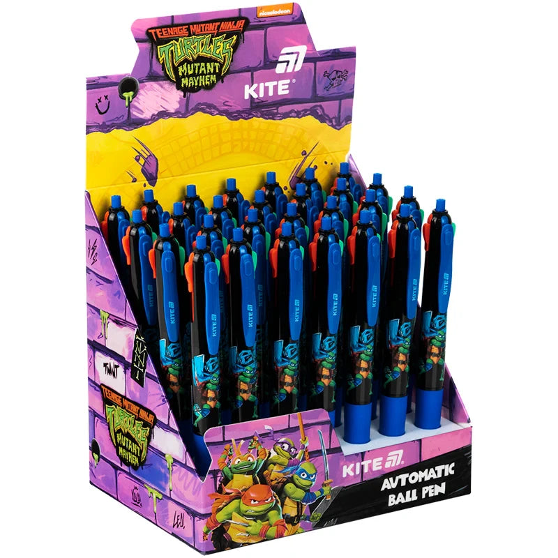 Ручка кулькова автоматична Kite Ninja Turtles 4 кольори NT25-067