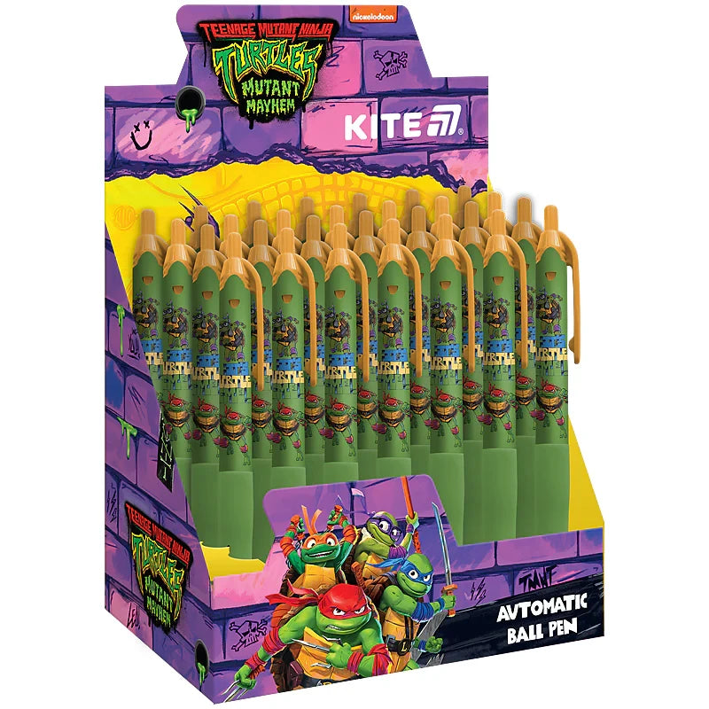 Ручка кулькова автоматична Kite Ninja Turtles синя NT25-039