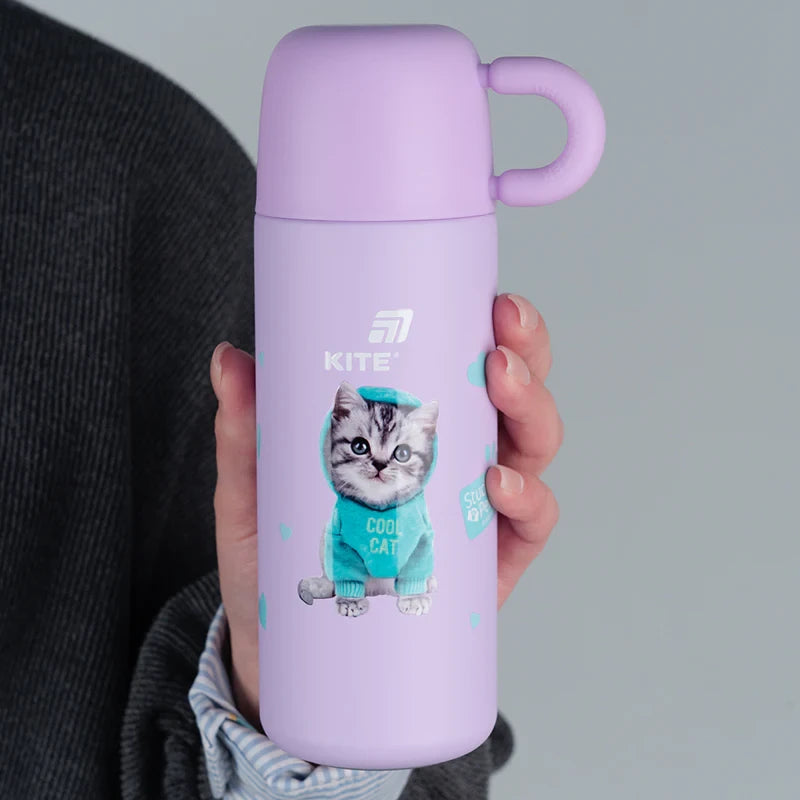 Термос Kite Studio Pets 480 мл фіолетовий SP25-312