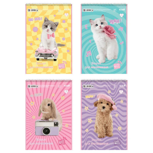 Зошит для малювання Kite Studio Pets 30 аркушів SP25-243