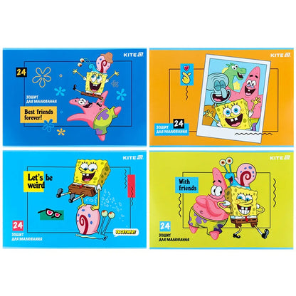 Зошит для малювання Kite SpongeBob SquarePants 24 аркушів SB25-242