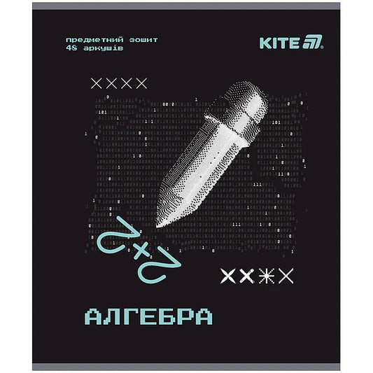Зошит предметний Kite Techno, 48 аркушів, клітинка, Алгебра K25-240-3