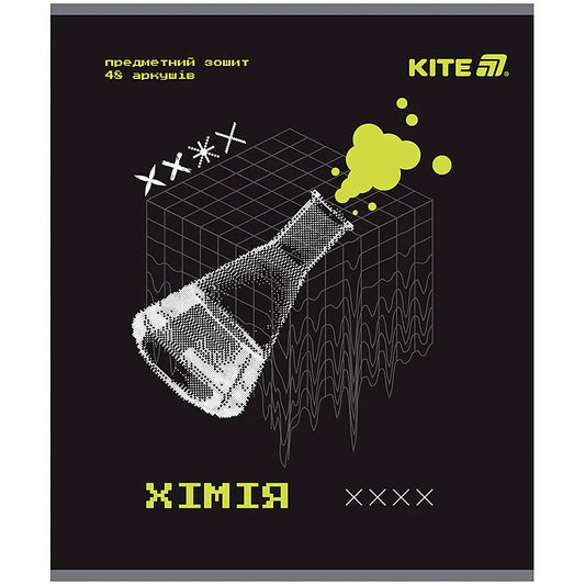 Зошит предметний Kite Techno, 48 аркушів, клітинка, Хімія K25-240-6