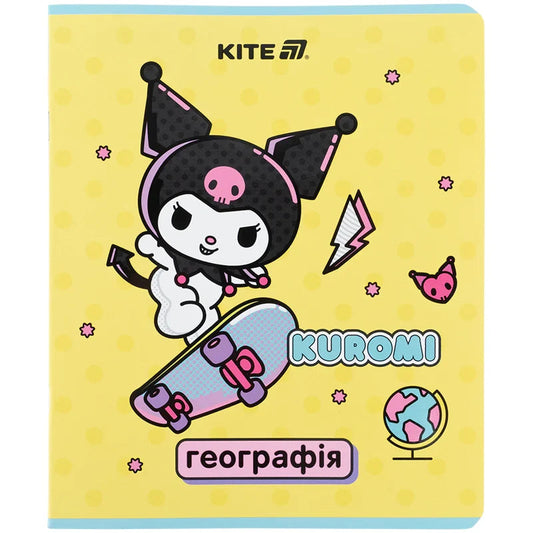 Зошит предметний Kite Kuromi, 48 аркушів, клітинка, Географія HK25-240-5