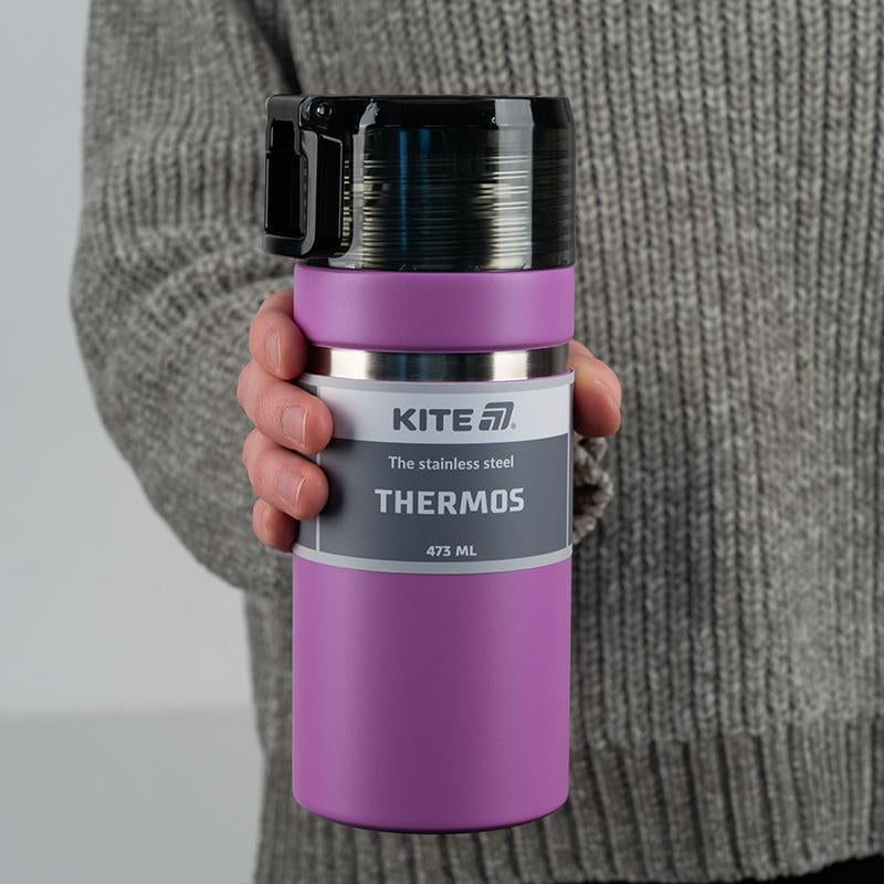 Термос Kite 473 мл фіолетовий K25-320-3
