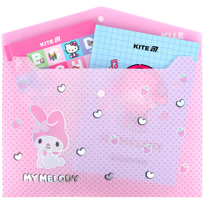 Папка на кнопці Kite My Melody А4 HK25-244-3