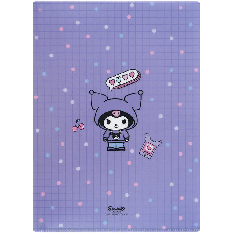 Папка-куточок з клапаном Kite Kuromi HK25-248-1, A4
