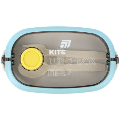 Ланчбокс подвійний Kite з наповненням 1600 мл Синій K25-1181-2