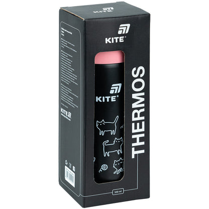 Термос Kite 500 мл Чорний K25-1222-3