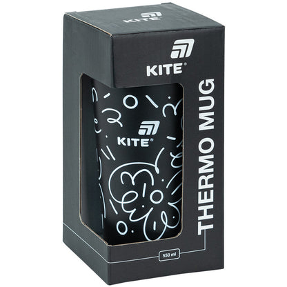 Термокружка Kite 550 мл Чорна K25-1226-1