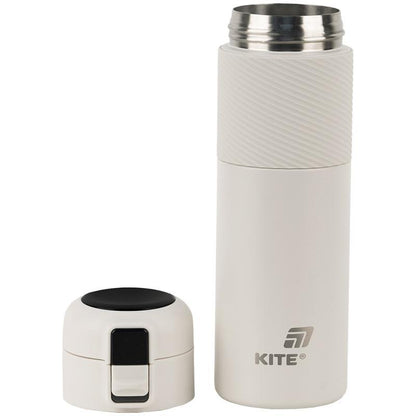 Термос з термодатчиком 450 мл бежевий k25-1227-1