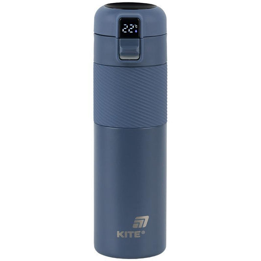 Термос з термодатчиком 450 мл синій k25-1227-2