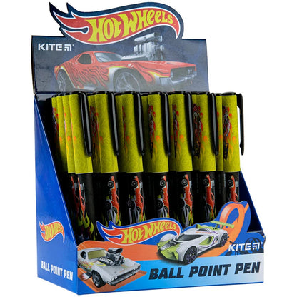 Ручка кулькова Kite Hot Wheels HW22-412, синя