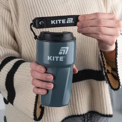 Термокружка Kite 450 мл сіра K25-1220-1